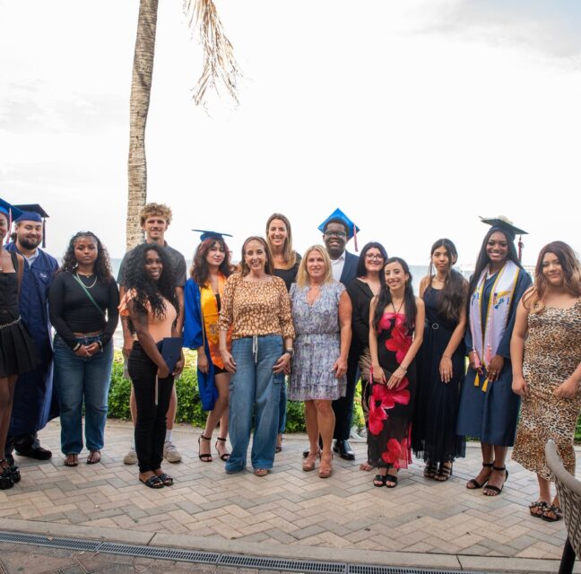 Best Foot Forward 2026 high school graduating class on the beach